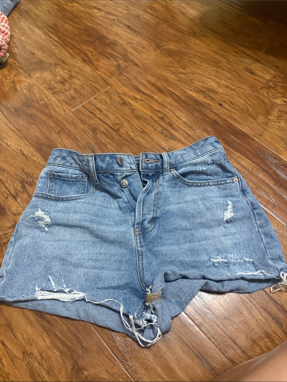 wild fable Light Blue Distressed Denim Shorts